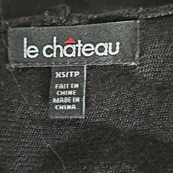 Le Chateau Casual Open-Front Cardigan Black XS - Picture 6 of 16